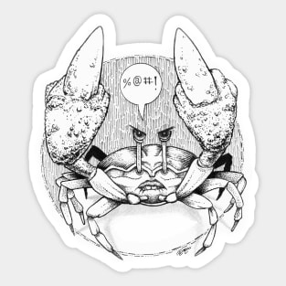 funny Crabby crab Sticker